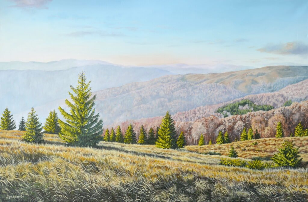 Where the wind greets the sun 36x24x05 inch